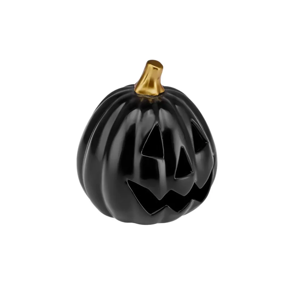 Karaca Halloween Led Light Trinket, 15cm, Black Gold