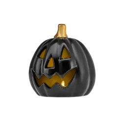 Karaca Halloween Led Light Trinket, 15cm, Black Gold