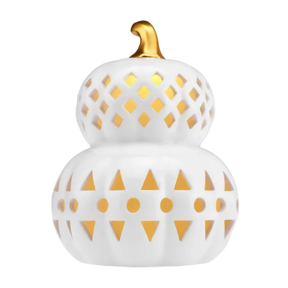 Karaca Halloween Led Light Trinket, 24cm, White Gold