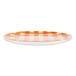Karaca Halloween Pumpkin Ceramic Serving Platter, 27cm, Orange White