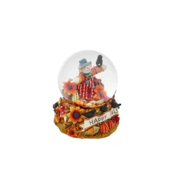 Karaca Halloween Scare Crow Ceramic Snow Globe, 100mm, Multi