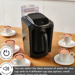 Karaca Hatır Aqua Turkish Coffee Maker, 735W, Black