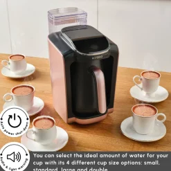 Karaca Hatır Aqua Turkish Coffee Maker, 735W, Rose Gold