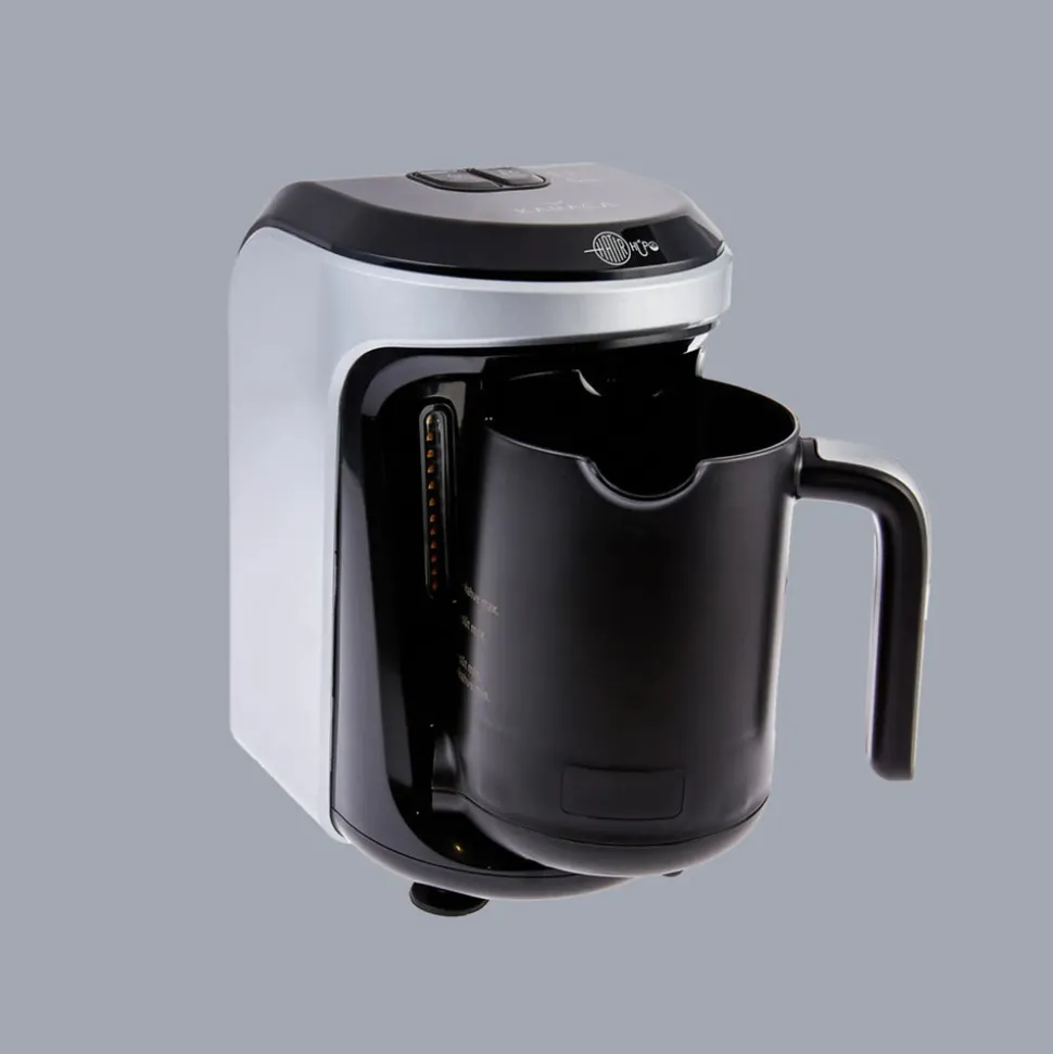 Karaca Hatır Hüps Turkish Coffee Maker and Milk Steamer, 535W, Silver