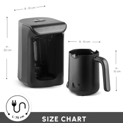 Karaca Hatır Köz Milky Turkish Coffee Maker, 535W, Galaxy Grey