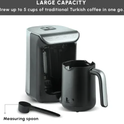 Karaca Hatır Köz Turkish Coffee Maker, 535W, Anthracite