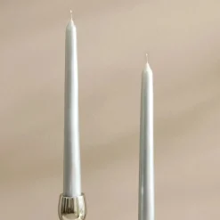 Karaca Home Andy 2-Piece Candle, 24cm, Silver