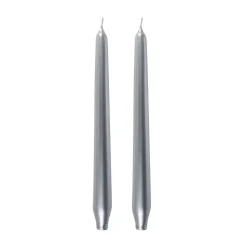 Karaca Home Andy 2-Piece Candle, 24cm, Silver