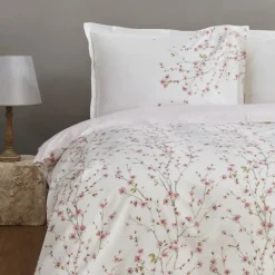 Karaca Home Annata 100% Turkish Cotton Bedding Set, Double, Somon