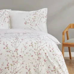 Karaca Home Annata 100% Turkish Cotton Bedding Set, Double, Somon