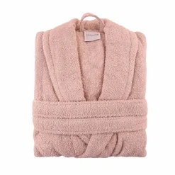 Karaca Home Back To Basic 100% Turkish Cotton Bathrobe, Large Xlarge, Dark Powder