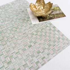 Karaca Home Baldwin 2-Piece American Placemat, 30x45cm, Green