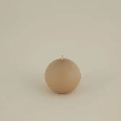 Karaca Home Ball Candle, 8cm, Ecru