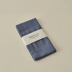 Karaca Home Belle 2-Piece Fabric Napkin, 40x40cm, Indigo