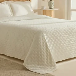 Karaca Home Breezy Bedspread, Double, Ecru
