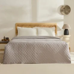 Karaca Home Breezy Bedspread, Double, Grey