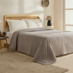 Karaca Home Breezy Bedspread, Double, Grey