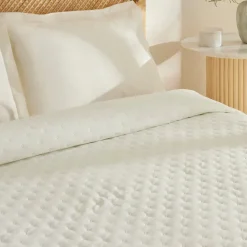 Karaca Home Breezy Bedspread, Single, Ecru