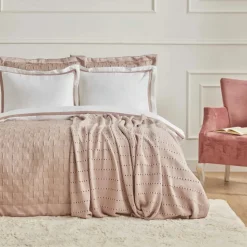 Karaca Home Bride Coll Bianca Bedding Set, Double, Powder