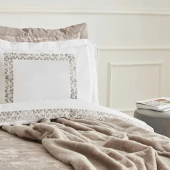 Karaca Home Bride Coll Bianca Bedding Set, Double, Stone