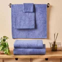 Karaca Home Chandler Modal Bath Towel, 100cmx150cm, Blue