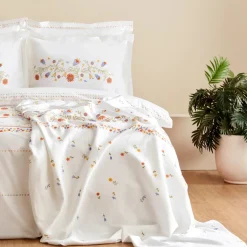 Karaca Home Clarice 100% Turkish Cotton Duvet Cover Set, Double, Multi