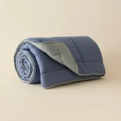 Karaca Home Double Face Duvet Cover, 200x200cm, Blue-Mint