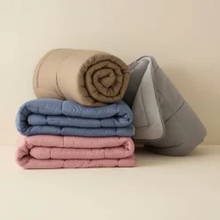 Karaca Home Double Face Duvet Cover, 135x200cm, Beige-Mocha