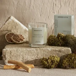 Karaca Home Essential Green Touch Candle, Aquamarine