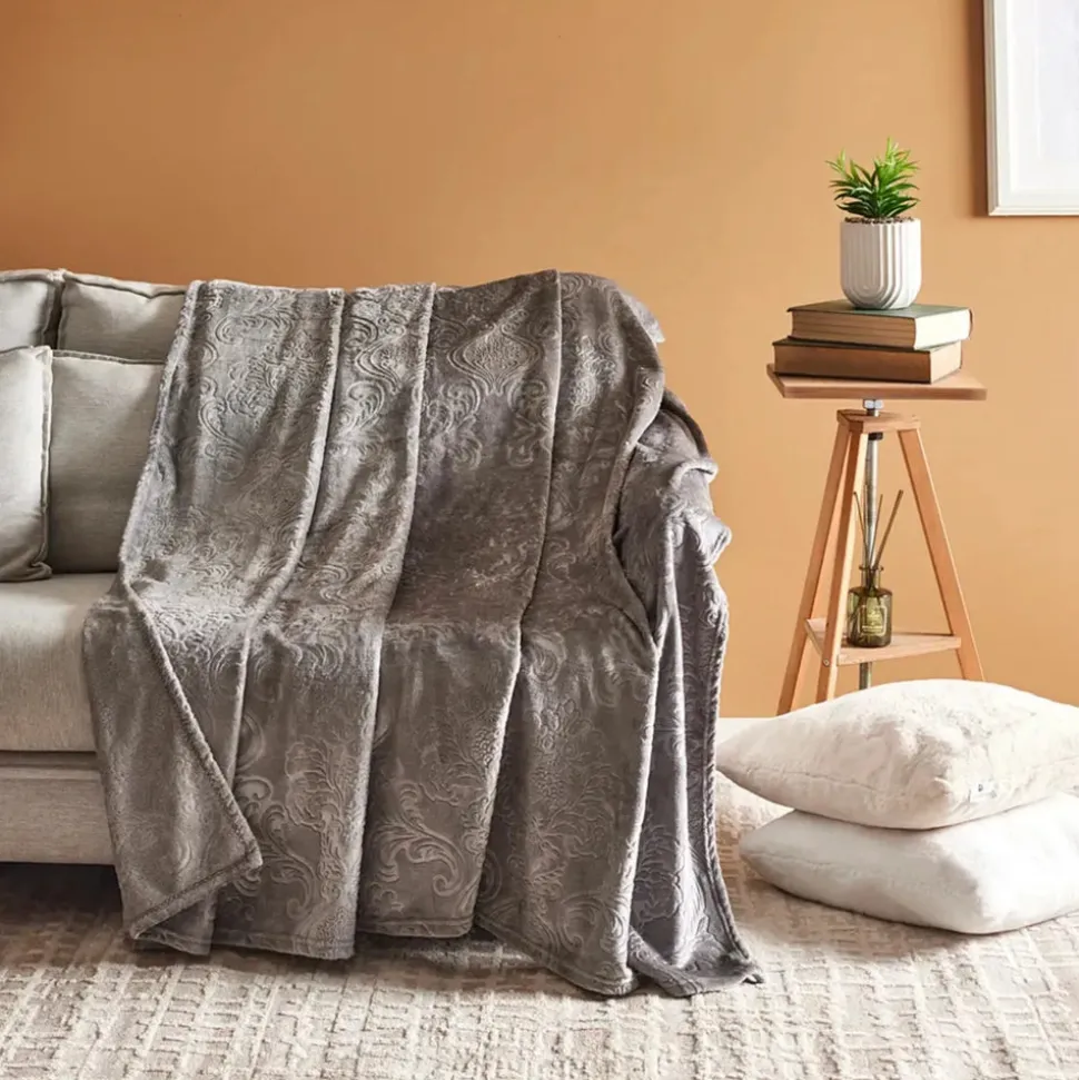 Karaca Home Felix Blanket, 220cmx240cm, Grey