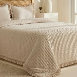 Karaca Home Fiona Bedspread Set, Double, Beige