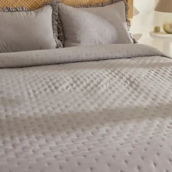 Karaca Home Fiona Bedspread Set, Double, Grey