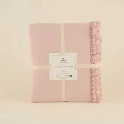 Karaca Home Fiona Bedspread Set, Double, Powder Pink