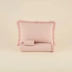 Karaca Home Fiona Bedspread Set, Double, Powder Pink