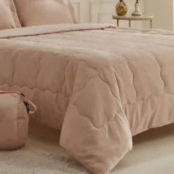 Karaca Home Flufy Comfort Bedding Set, Single, Powder