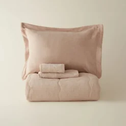 Karaca Home Flufy Comfort Bedding Set, Double, Powder