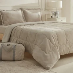 Karaca Home Flufy Comfort Bedding Set, Double, Beige