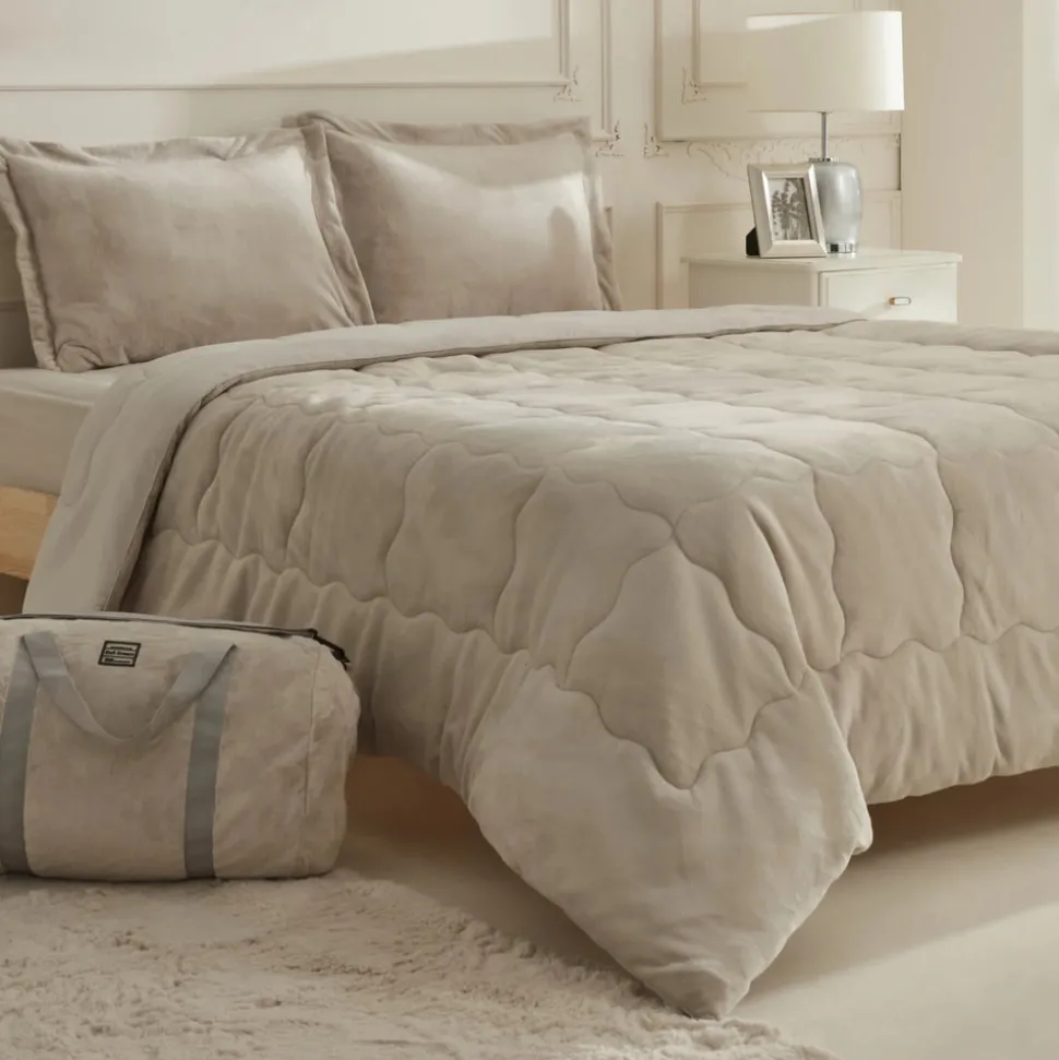 Karaca Home Flufy Comfort Bedding Set, Double, Beige