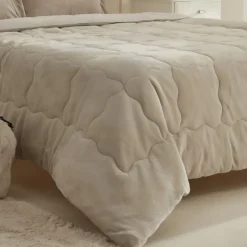 Karaca Home Flufy Comfort Bedding Set, Double, Beige