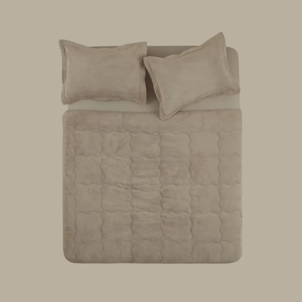 Karaca Home Flufy Comfort Bedding Set, Double, Beige