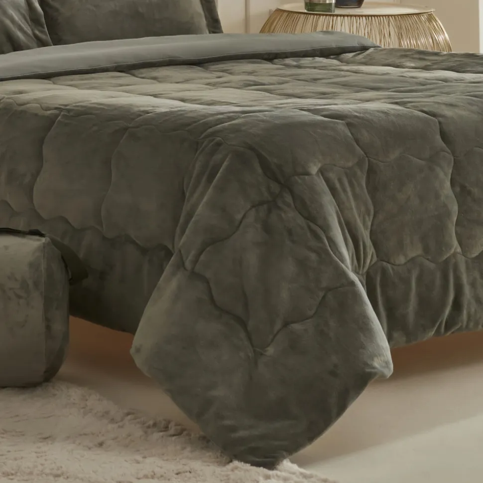 Karaca Home Flufy Comfort Bedding Set, Single, Khaki