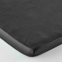 Karaca Home Jersey 100% Turkish Cotton Fitted Sheet, King, Anthracite