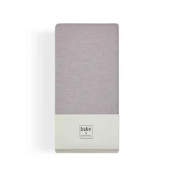Karaca Home Jersey 100% Turkish Cotton Baby Fitted Sheet, Single, Grey