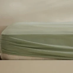 Karaca Home Jersey 100% Turkish Cotton Fitted Sheet, 200x200+30cm, Mint