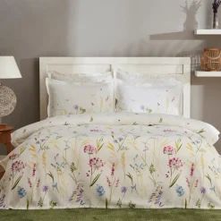 Karaca Home Jody Double 100% Turkish Cotton Duvet Set, Yellow