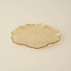 Karaca Home Jolie Decorative Plate, 31cm, Gold