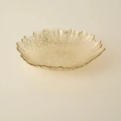 Karaca Home Jolie Decorative Plate, 33cm, Gold