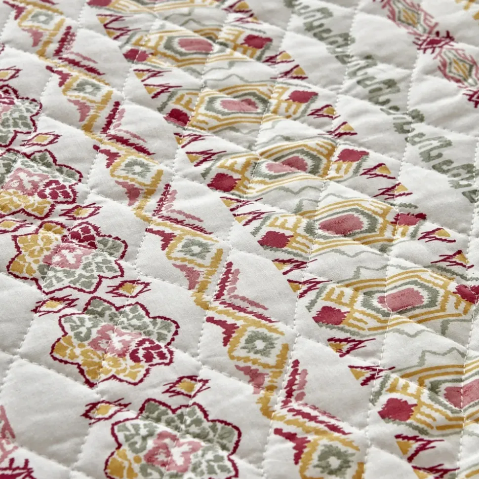 Karaca Home Keira Summer 100% Turkish Cotton Duvet Cover Set with Bed Sheet, Double, Pomegranate Flower