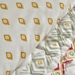 Karaca Home Keira Summer 100% Turkish Cotton Duvet Cover Set with Bed Sheet, Double, Pomegranate Flower