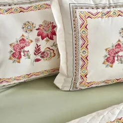 Karaca Home Keira Summer 100% Turkish Cotton Duvet Cover Set with Bed Sheet, Double, Pomegranate Flower